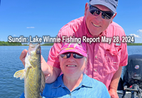 image links to walleye fishing report from Lake Winnibigoshish