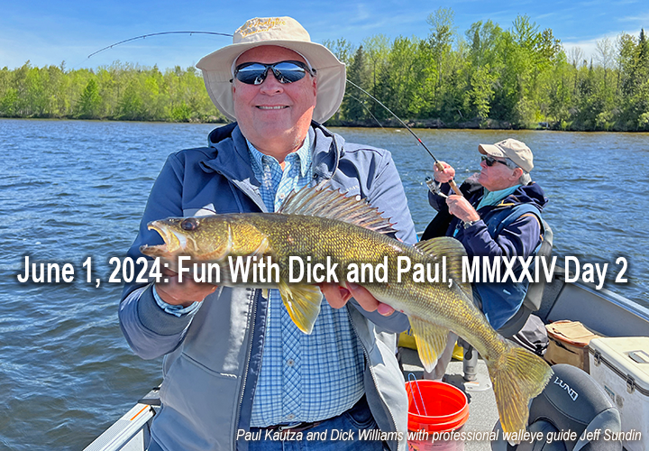 image links to article by Jeff Sundin about walleye fishing with Dick Williams and Paul Kautza 