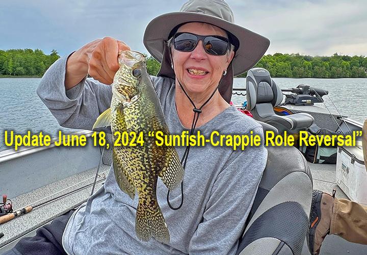 image links to update by Jeff Sundin about fishing for sunfish and crappies