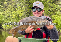 image links to fishing report from the Ely Minnesota region by Arrowhead Outdoors