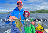image of John and Henry Hauschild with gug crappie caught on fishing charter with Jeff Sundin