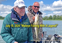image of Dick Sternberg fishing with Jeff Sundin on Lake Winnie