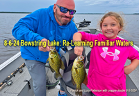 image of Patrick and Lucy Patterson with nice Bowstring Lake Crappies