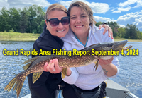 image of Luscious Sisters Lori and Kelly with nice northern pike 