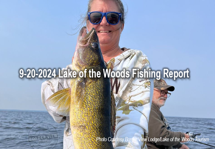 image links to fishing report from Lake of the Woods