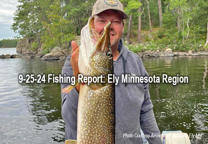 image linls to fishing report from the Ely Minnesota area by Arrowhead Outddors