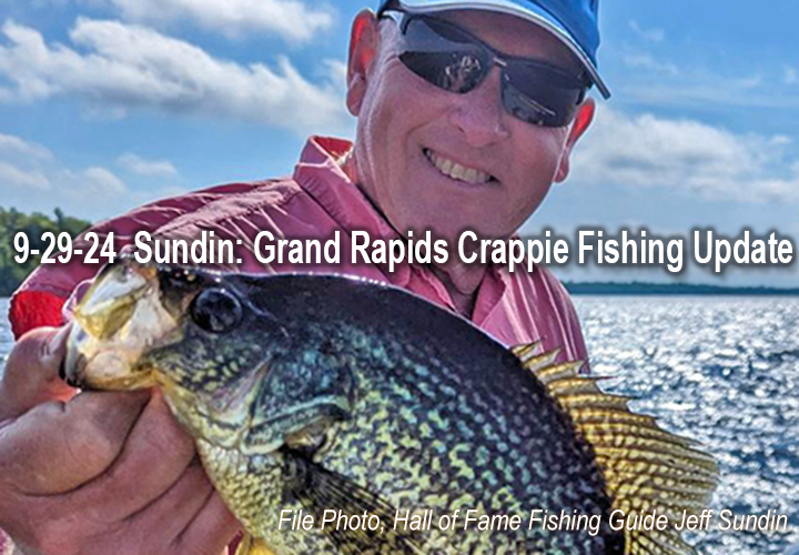 image links to crappie fishing report by Jeff Sundin