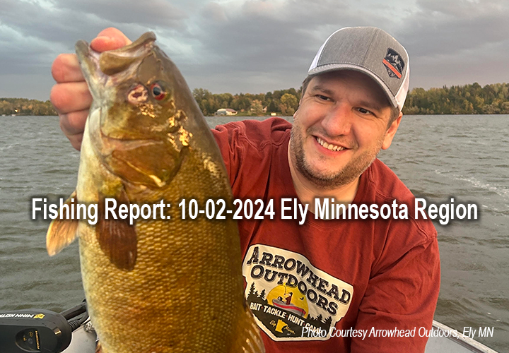 image links to fishing report from the Ely Minnesota area