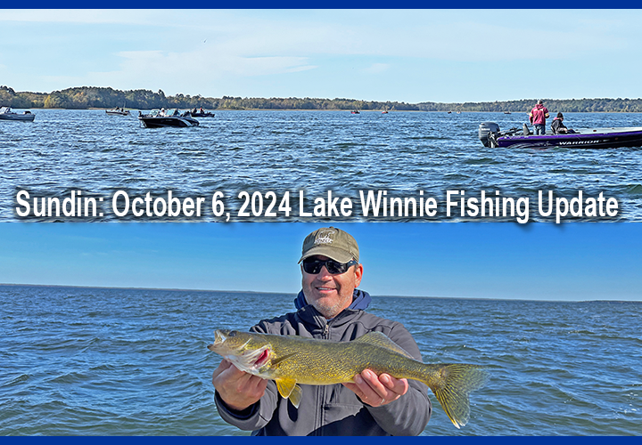 image links to fishing report from Lake Winnie by Jeff Sundin 