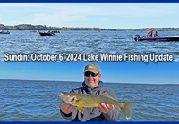 image links to fishing report from Lake Winnibigoshish by Jeff Sundin 