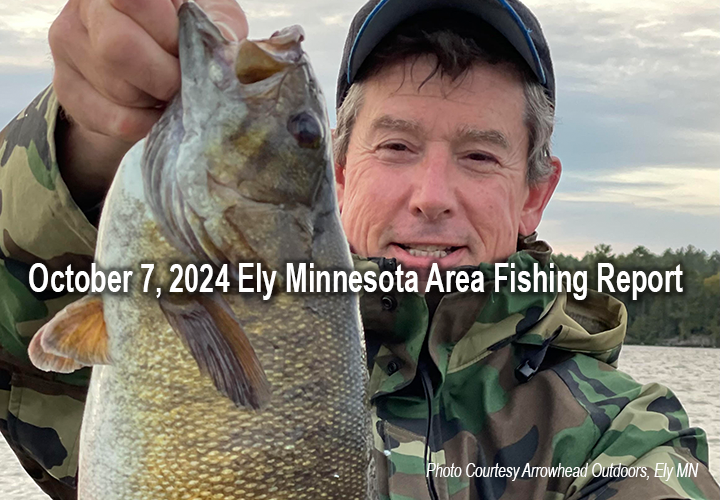 image links to fishing report from Ely Minnesota