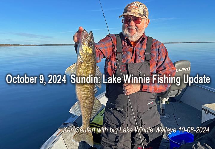 image links to lake Winnie Walleye fishing update by Jeff Sundin 