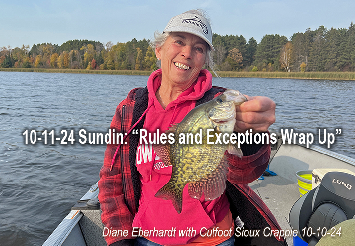 image links to crappie fishing report from Little Cutfoot Sioux