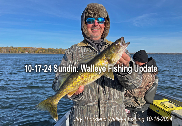 image links to walleye fishing report by Jeff Sundin