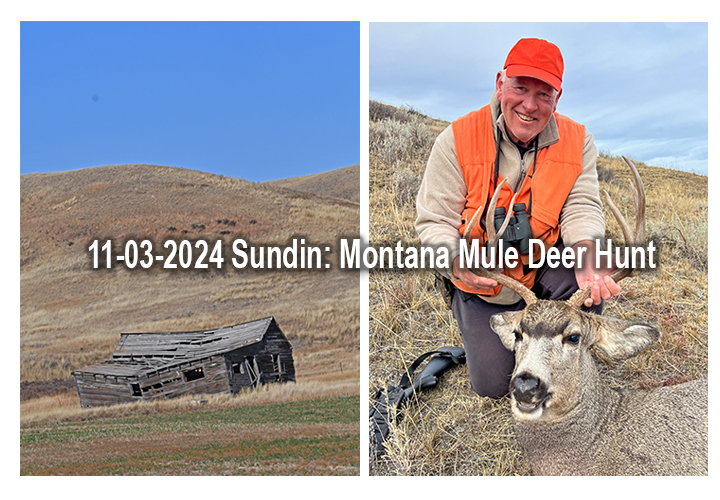 image links to story about Jeff Sundin's mule deer hunt in Montana