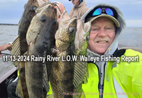 image links to fishing report from the Rainy River