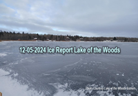 image links to Lake of the Woods ice report