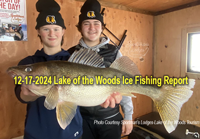 image links to ice fishing report from Lake of the Woods