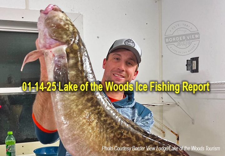 image links to ice fishing report from Lake of the Woods and the Rainy River