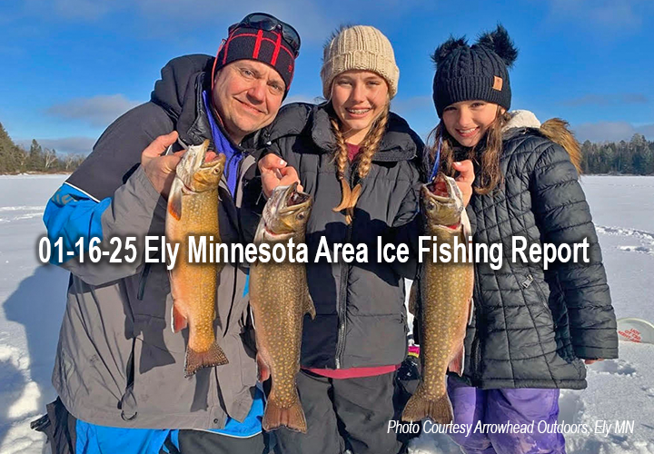 image links to ice fishing report from Minnesota boundary waters and the Ely MN region 