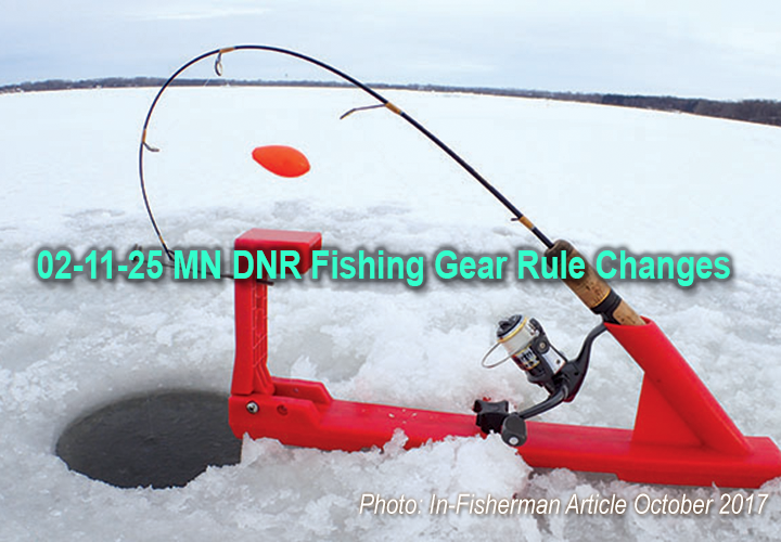 image of automatic hook setting tip up for ice fishing