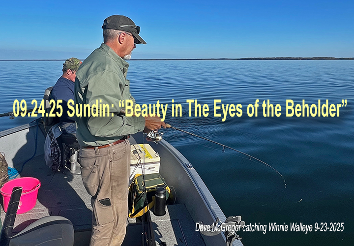 image links to fishing report by Jeff Sundin from Lake Winnibigosh