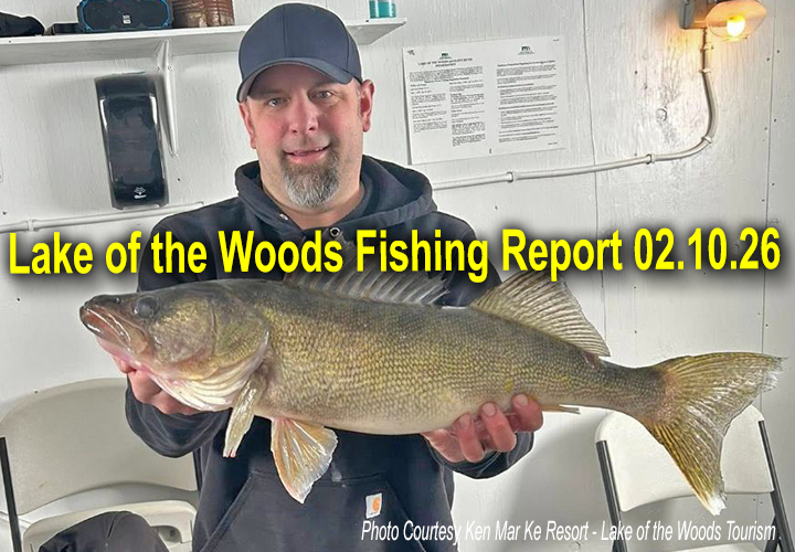image links to ice fishing report from Lake of the Woods