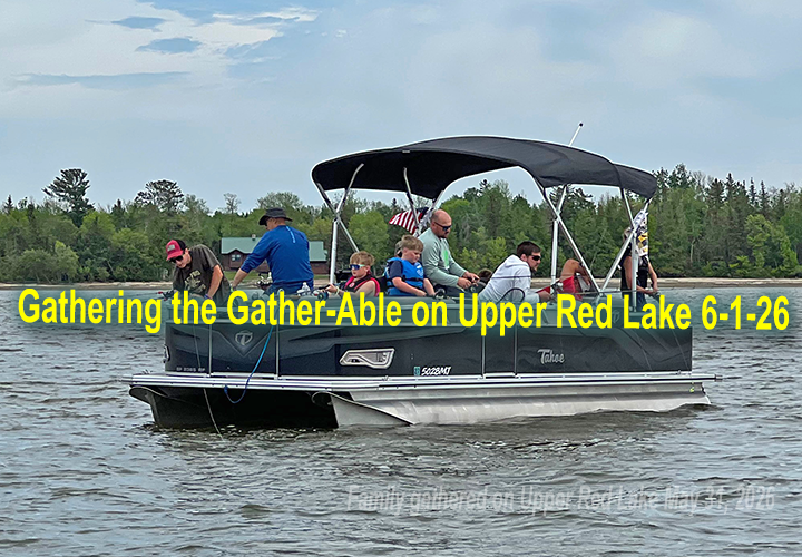 image links to fishing report by Jeff Sundin from Upper Red Lake