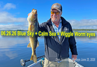 image of Don Jacobson with a nice walleye he caught on Bowstring Lake near Deer River Minnesota