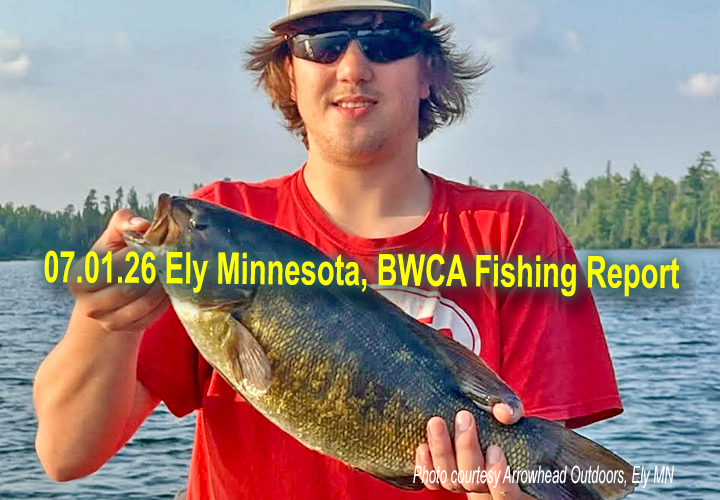 image links to fishing report from the Ely Minnesota area