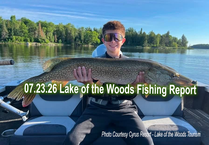 image links to fising report from Lake of the Woods