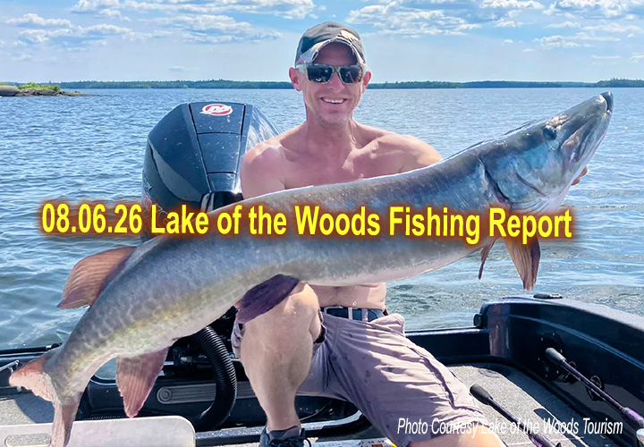 image links to fishing report from Lake of the Woods
