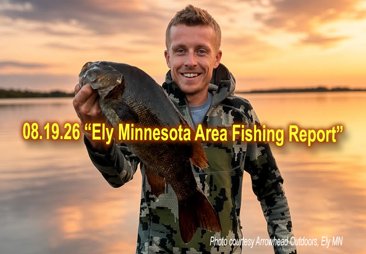 image links to fishing report from the Ely Minnesota region