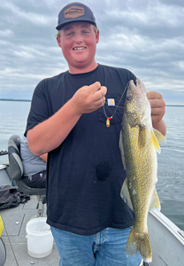 image of Nick Buckingham with nice walleye