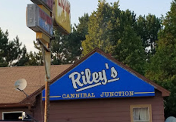 image of the outside of Riley's Cannibal Junction