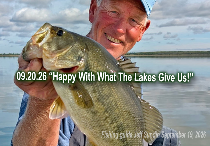 image links to fishing report by Jeff Sundin about bluegill and bass fishing near Deer River Minnesota