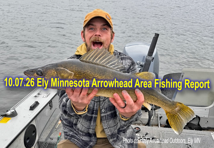 image links to fishing report from the Arrowhead region of northeastern Minnesota