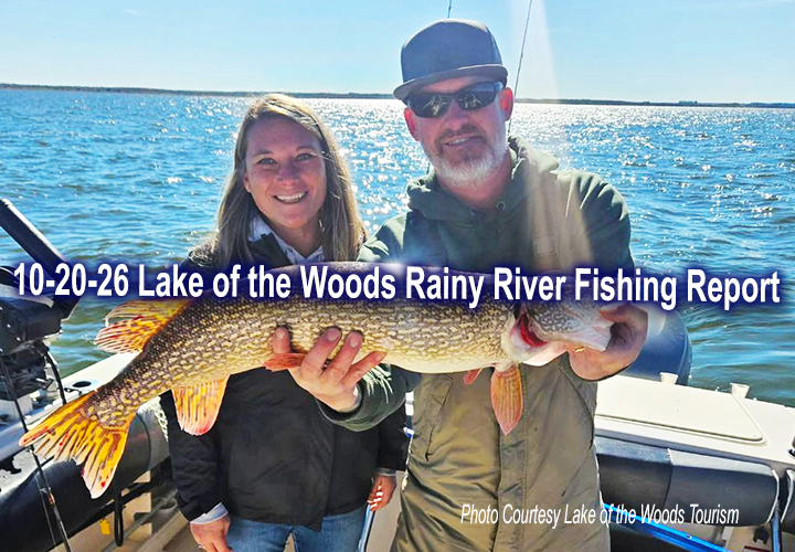 image links to fishing reports from the Rainy River and Lake of the Woods